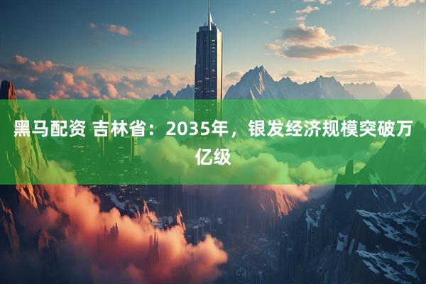 黑马配资 吉林省：2035年，银发经济规模突破万亿级