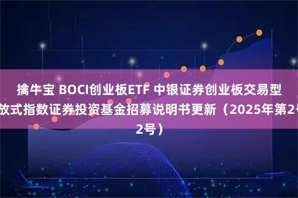 擒牛宝 BOCI创业板ETF 中银证券创业板交易型开放式指数证券投资基金招募说明书更新（2025年第2号）